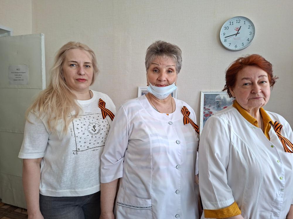 В Белинской больнице прошла акция "Георгиевская лента".